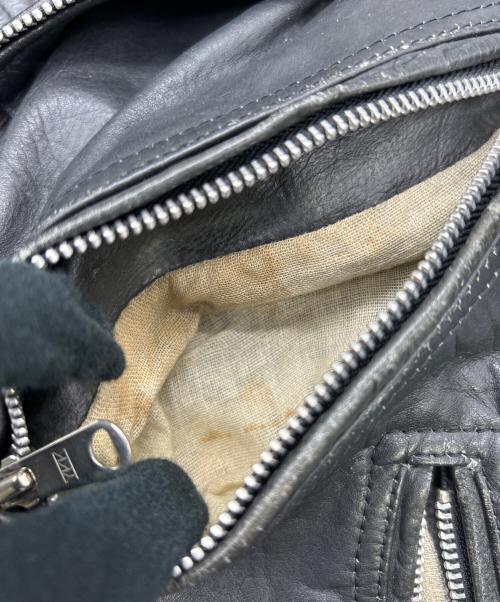 GINOLEATHER（ジーノ レザー）GINOLEATHER (ジーノ レザー) レザーライダースジャケット ブラック サイズ:SIZE Freeの古着・服飾アイテム