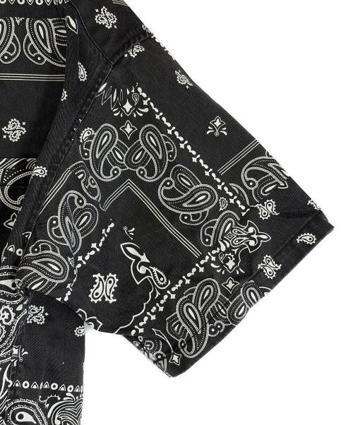 FREAK'S STORE（フリークスストア）FREAK'S STORE (フリークスストア) 半袖シャツ ホワイト×ブラック サイズ:SIZE Mの古着・服飾アイテム