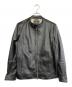 nano・universe（ナノ・ユニバース）の古着「ラムレザー シングルライダースジャケット」｜ブラック