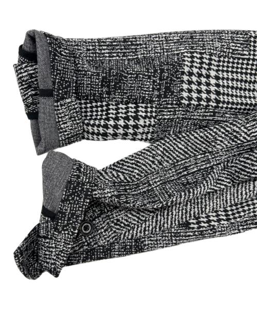 1PIU1UGUALE3 RELAX（ウノピゥウノウグァーレトレ リラックス）1piu1uguale3 relax (ウノピゥウノウグァーレトレ リラックス) ハウンドトゥースジャガードジャケット グレー サイズ:SIZExxｌの古着・服飾アイテム