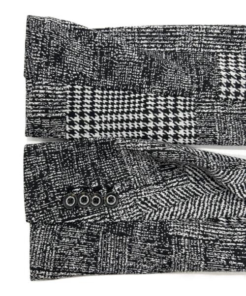 1PIU1UGUALE3 RELAX（ウノピゥウノウグァーレトレ リラックス）1piu1uguale3 relax (ウノピゥウノウグァーレトレ リラックス) ハウンドトゥースジャガードジャケット グレー サイズ:SIZExxｌの古着・服飾アイテム