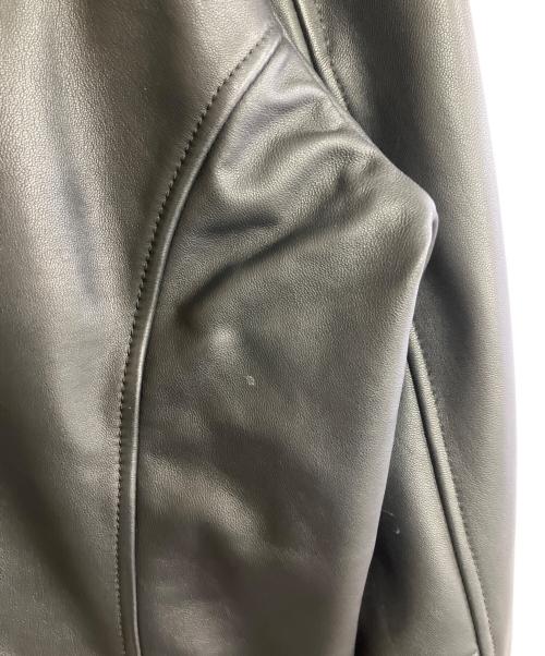 HUGO BOSS（ヒューゴ ボス）HUGO BOSS (ヒューゴ ボス) ラムレザージャケット ブラック サイズ:Lの古着・服飾アイテム