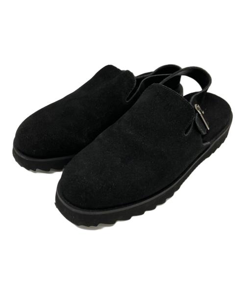 BEAUTY&YOUTH（ビューティーアンドユース）BEAUTY&YOUTH (ビューティーアンドユース) スウェードサンダル ブラック サイズ:25cmの古着・服飾アイテム