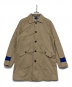 DIESELディーゼル）の古着「ステンカラーコート」｜ベージュ×ブルー