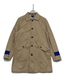 DIESEL（ディーゼル）の古着「ステンカラーコート」｜ベージュ×ブルー