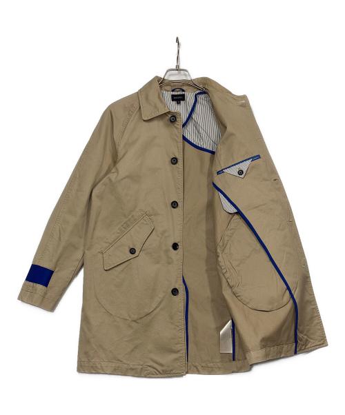 DIESEL（ディーゼル）DIESEL (ディーゼル) ステンカラーコート ベージュ×ブルー サイズ:SIZE XSの古着・服飾アイテム