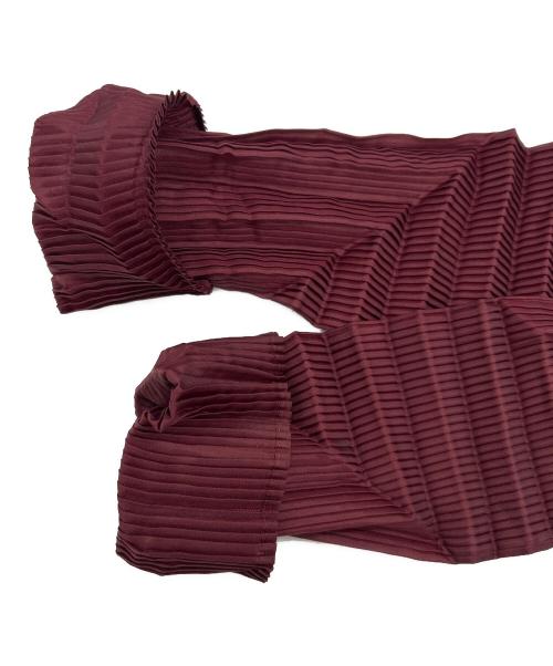 ISSEY MIYAKE（イッセイミヤケ）ISSEY MIYAKE (イッセイミヤケ) 長袖カットソー レッド サイズ:SIZE 2の古着・服飾アイテム