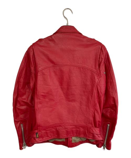 HYOMA（ヒョーマ）HYOMA (ヒョーマ) レザージャケット レッド サイズ:Mの古着・服飾アイテム
