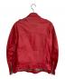 HYOMA (ヒョーマ) レザージャケット レッド サイズ:M：12000円