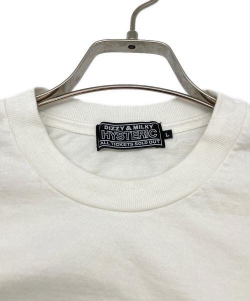 Hysteric Glamour（ヒステリックグラマー）Hysteric Glamour (ヒステリックグラマー) 長袖カットソー ホワイト サイズ:Lの古着・服飾アイテム