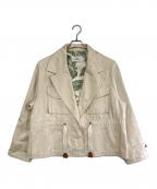 ）の古着「ショートトレンチコート」｜アイボリー