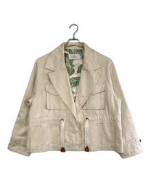 COACH（コーチ）の古着「ショートトレンチコート」｜アイボリー