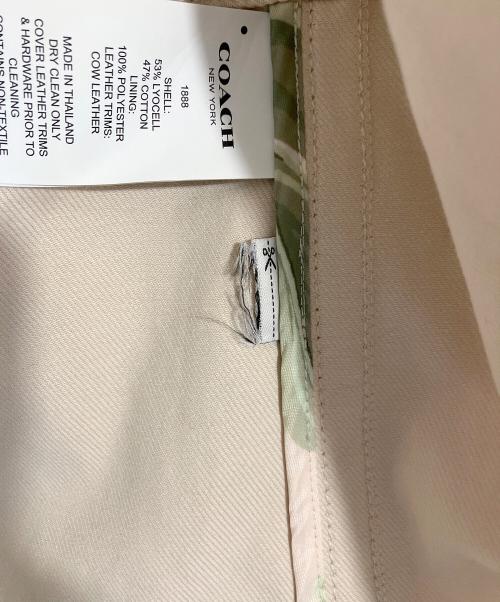 COACH（コーチ）COACH (コーチ) ショートトレンチコート アイボリー サイズ:Sの古着・服飾アイテム