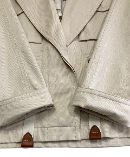 COACH（コーチ）COACH (コーチ) ショートトレンチコート アイボリー サイズ:Sの古着・服飾アイテム