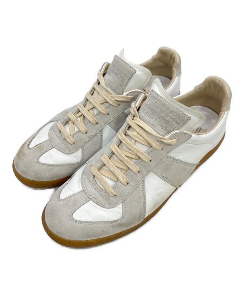 Maison Margiela（メゾンマルジェラ）Maison Margiela (メゾンマルジェラ) ローカットスニーカー ホワイト×グレー サイズ:42の古着・服飾アイテム