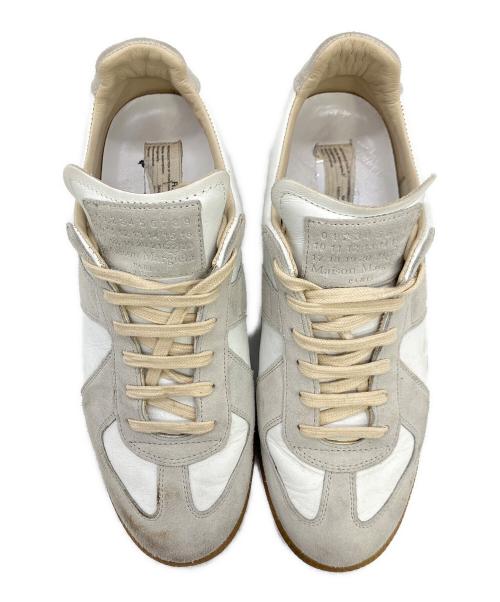 Maison Margiela（メゾンマルジェラ）Maison Margiela (メゾンマルジェラ) ローカットスニーカー ホワイト×グレー サイズ:42の古着・服飾アイテム