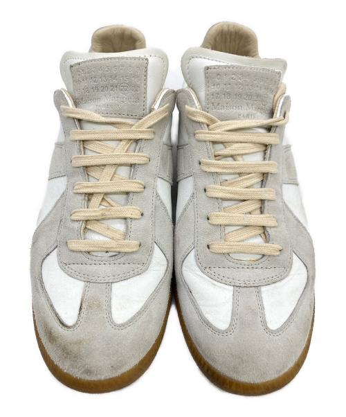 Maison Margiela（メゾンマルジェラ）Maison Margiela (メゾンマルジェラ) ローカットスニーカー ホワイト×グレー サイズ:42の古着・服飾アイテム