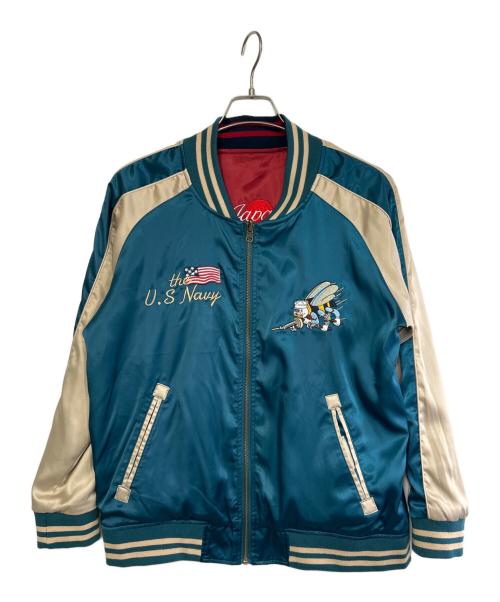 JOURNAL STANDARD（ジャーナルスタンダード）JOURNAL STANDARD (ジャーナルスタンダード) スカジャン ブルー×レッド サイズ:2XLの古着・服飾アイテム
