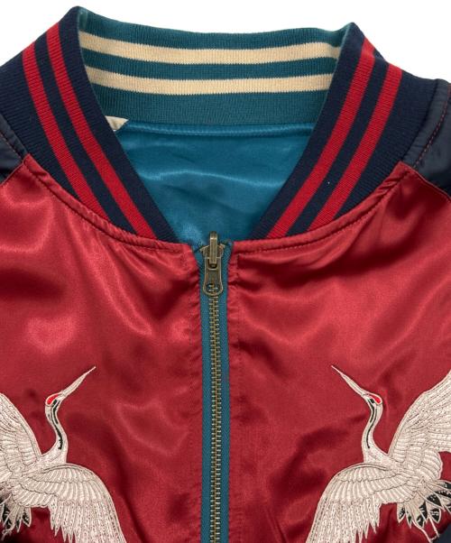 JOURNAL STANDARD（ジャーナルスタンダード）JOURNAL STANDARD (ジャーナルスタンダード) スカジャン ブルー×レッド サイズ:2XLの古着・服飾アイテム