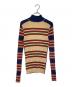 TORY BURCH (トリーバーチ) 薄手ニット ネイビー×ベージュ サイズ:L：7000円