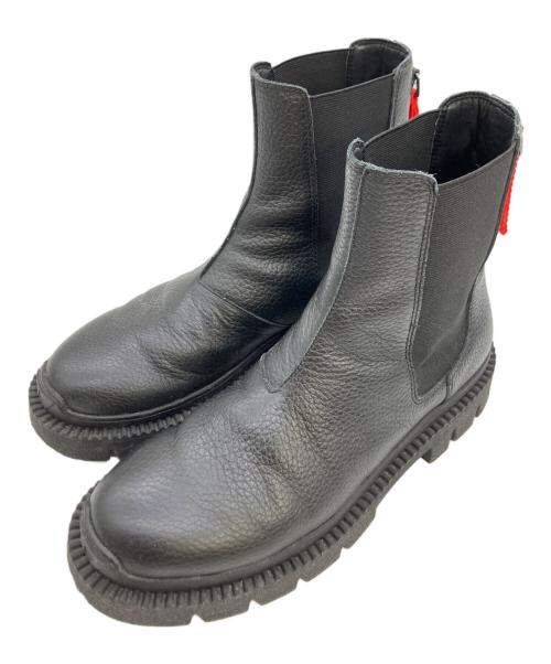 DIESEL（ディーゼル）DIESEL (ディーゼル) カウレザーサイドゴアブーツ ブラック サイズ:28の古着・服飾アイテム
