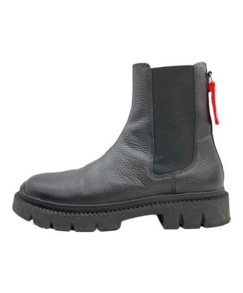 DIESEL（ディーゼル）DIESEL (ディーゼル) カウレザーサイドゴアブーツ ブラック サイズ:28の古着・服飾アイテム