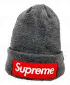 SUPREME×New Eraシュプリーム×ニューエラ）の古着「ボックスロゴビーニー」｜グレー