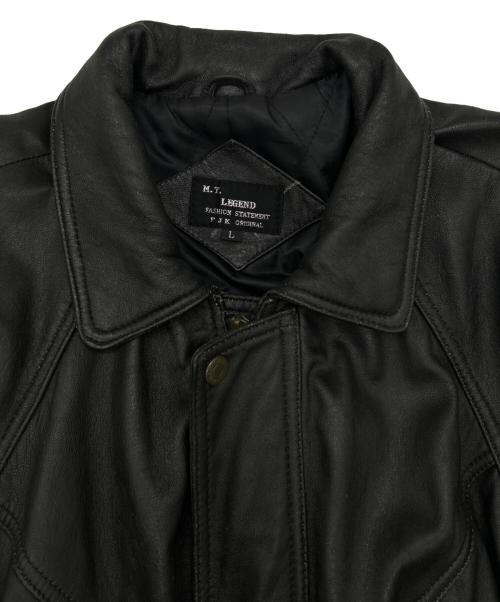 M.T. LEGEND（エムティーレジェンド）M.T. LEGEND (エムティーレジェンド) レザージャケット ブラック サイズ:SIZE Lの古着・服飾アイテム