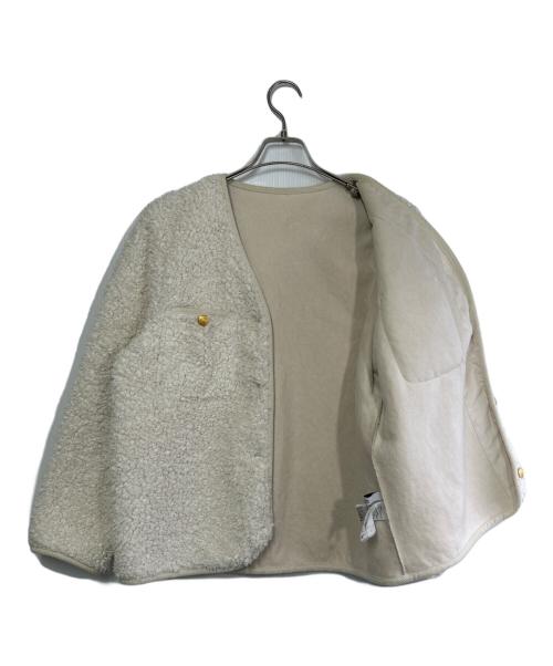 JOURNAL STANDARD relume（ジャーナルスタンダード レリューム）JOURNAL STANDARD relume (ジャーナルスタンダード レリューム) ボアジャケット アイボリー サイズ:SIZE Freeの古着・服飾アイテム