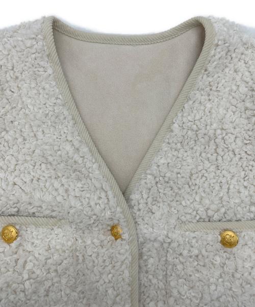 JOURNAL STANDARD relume（ジャーナルスタンダード レリューム）JOURNAL STANDARD relume (ジャーナルスタンダード レリューム) ボアジャケット アイボリー サイズ:SIZE Freeの古着・服飾アイテム