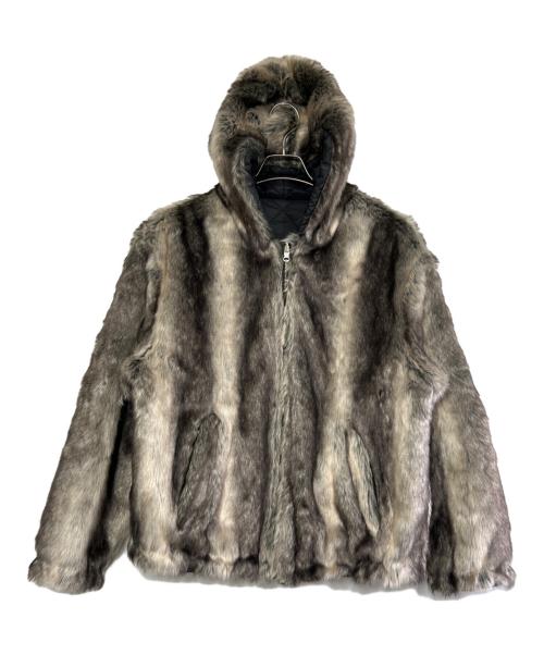 SUPREME（シュプリーム）Supreme (シュプリーム) Faux Fur Reversible Hooded Jacket ブラウン サイズ:SIZE Sの古着・服飾アイテム