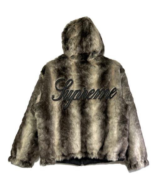 SUPREME（シュプリーム）Supreme (シュプリーム) Faux Fur Reversible Hooded Jacket ブラウン サイズ:SIZE Sの古着・服飾アイテム