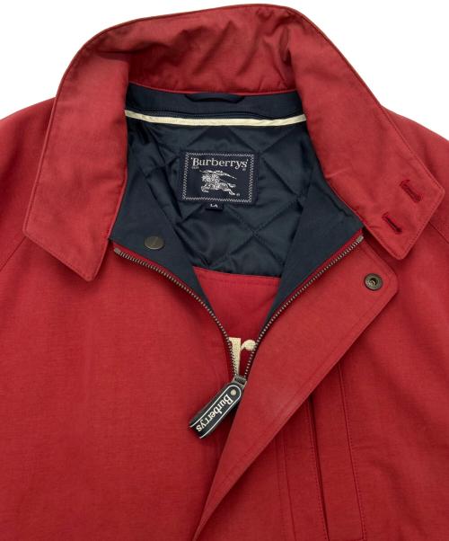 Burberry's（バーバリー）Burberry's (バーバリーズ) ライナー付ブルゾン レッド サイズ:SIZE Lの古着・服飾アイテム