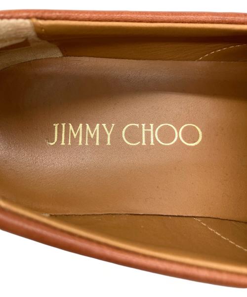 JIMMY CHOO（ジミーチュウ）JIMMY CHOO (ジミーチュウ) フラットパンプス ブラウン サイズ:23.5㎝の古着・服飾アイテム