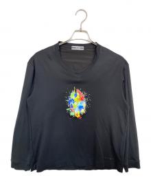 RIELABO×NICOLE CLUB FOR MEN（リエラボ×ニコルクラブフォーメン）の古着「長袖Tシャツ」｜ブラック