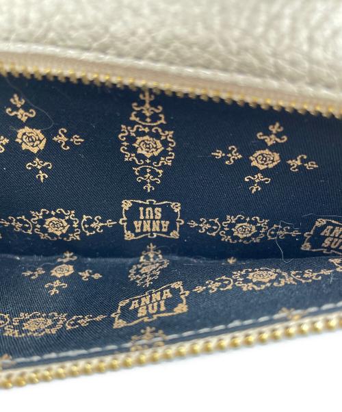 ANNA SUI（アナスイ）ANNA SUI (アナスイ) 長財布 メタリックゴールドの古着・服飾アイテム