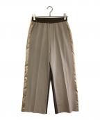 eimee lawエイミーロウ）の古着「パンツ」｜ブラウン×ゴールド