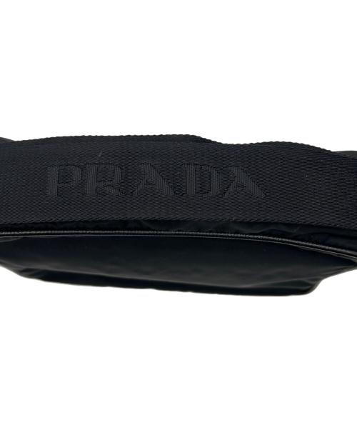 PRADA（プラダ）PRADA (プラダ) ナイロンショルダーバッグ ブラックの古着・服飾アイテム