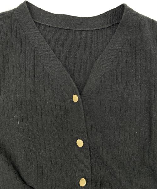 Diagram（ダイアグラム）Diagram (ダイアグラム) ニットワンピース ブラック×ホワイト サイズ:SIZE 36（S）の古着・服飾アイテム