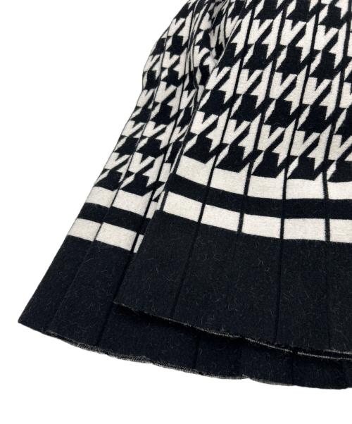 Diagram（ダイアグラム）Diagram (ダイアグラム) ニットワンピース ブラック×ホワイト サイズ:SIZE 36（S）の古着・服飾アイテム