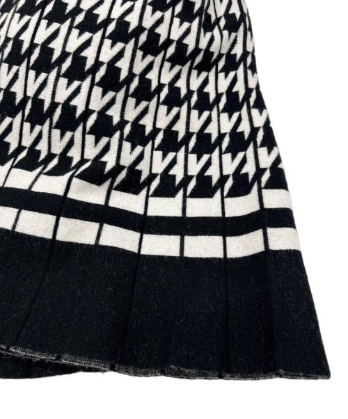 Diagram（ダイアグラム）Diagram (ダイアグラム) ニットワンピース ブラック×ホワイト サイズ:SIZE 36（S）の古着・服飾アイテム