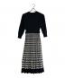 Diagram (ダイアグラム) ニットワンピース ブラック×ホワイト サイズ:SIZE 36（S）：7000円