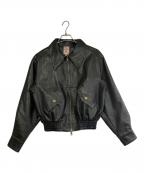 MBBCARエムビービーシーエーアール）の古着「フェイクレザーブルゾン」｜ダークブラウン