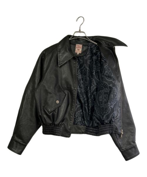 MBBCAR（エムビービーシーエーアール）MBBCAR (エムビービーシーエーアール) フェイクレザーブルゾン ダークブラウン サイズ:SIZE Mの古着・服飾アイテム