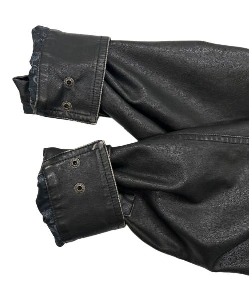 MBBCAR（エムビービーシーエーアール）MBBCAR (エムビービーシーエーアール) フェイクレザーブルゾン ダークブラウン サイズ:SIZE Mの古着・服飾アイテム