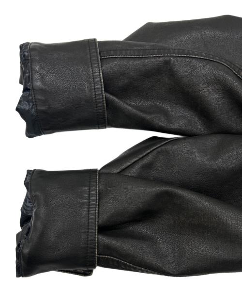 MBBCAR（エムビービーシーエーアール）MBBCAR (エムビービーシーエーアール) フェイクレザーブルゾン ダークブラウン サイズ:SIZE Mの古着・服飾アイテム