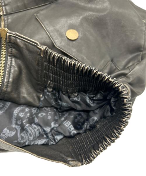 MBBCAR（エムビービーシーエーアール）MBBCAR (エムビービーシーエーアール) フェイクレザーブルゾン ダークブラウン サイズ:SIZE Mの古着・服飾アイテム