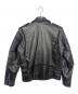 HORN WORKS (ホーンワークス) ダブルライダースジャケット ブラック サイズ:M：10000円