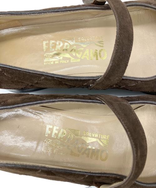 Salvatore Ferragamo（サルヴァトーレ フェラガモ）Salvatore Ferragamo (サルヴァトーレ フェラガモ) パンプス ブラウン サイズ:24.5cmの古着・服飾アイテム