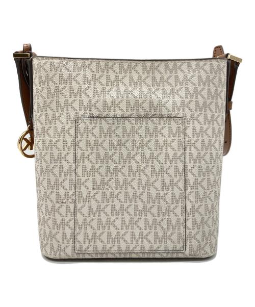 MICHAEL KORS（マイケル・コース）MICHAEL KORS (マイケル・コース) ショルダーバッグ ブラウン×ホワイトの古着・服飾アイテム